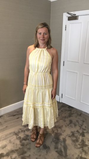 Rebecca Taylor yellow layered dress