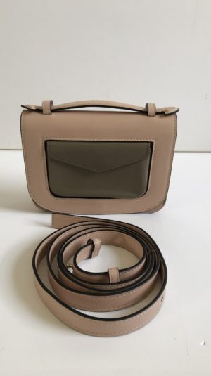 Stee Atelier Beige and Brown Cross Body Mini Bag