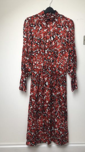 Dagmar Red Ditsy Floral Maxi Dress