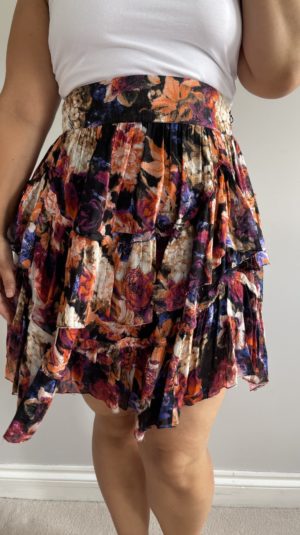 Just Cavalli Ruffle Layered Mini Skirt