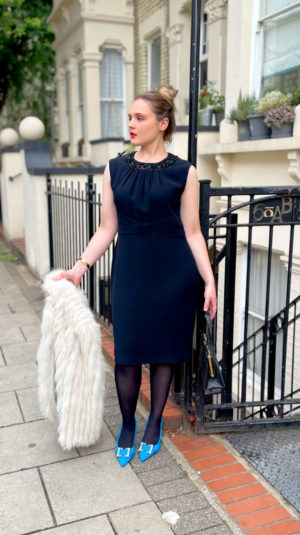 La Perla Collezione Black Mini Dress With Bead Detailing