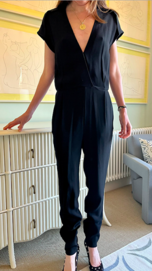 By Malene Birger Black Short Sleeved Jumpsuit