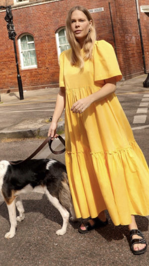 Kitri Juicy Yellow Cotton Dress