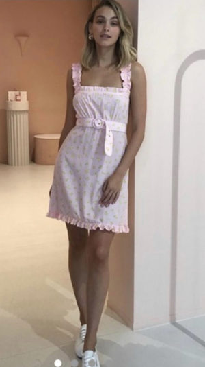 Faithfull The Brand Mid Summer Belted Floral Mini Dress