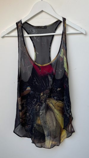 Mother Of Pearl Mesh Silk Vest Top