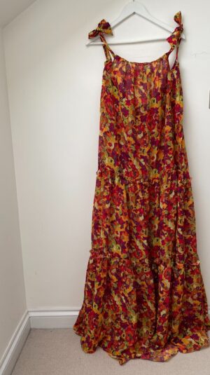 Adriana Degreas floral maxi dress AM