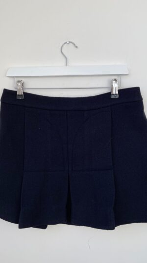 Marni Navy Wool Skirt