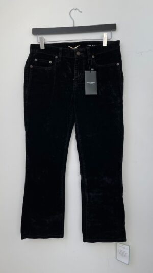 Yves Saint Laurent Velvet Cropped Jeans BNWT