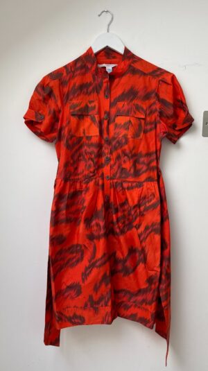 CB – Diane Von Furstenberg Red and Black Mini Dress