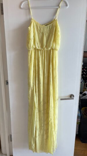 Yellow Needle & Thread Embelished Maxi Dress