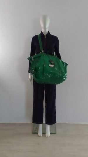 BNWT Versace Green Ostrich Skin Bag Holdall Weekend Travel Bag Large RARE £7460