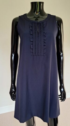 Theory navy A-line sleeveless shift dress