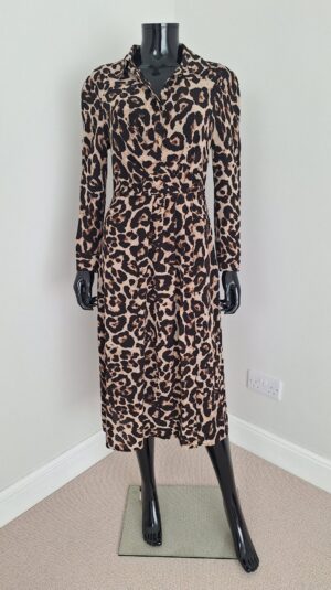 Baum und Pferdgarten Alham leopard midi dress